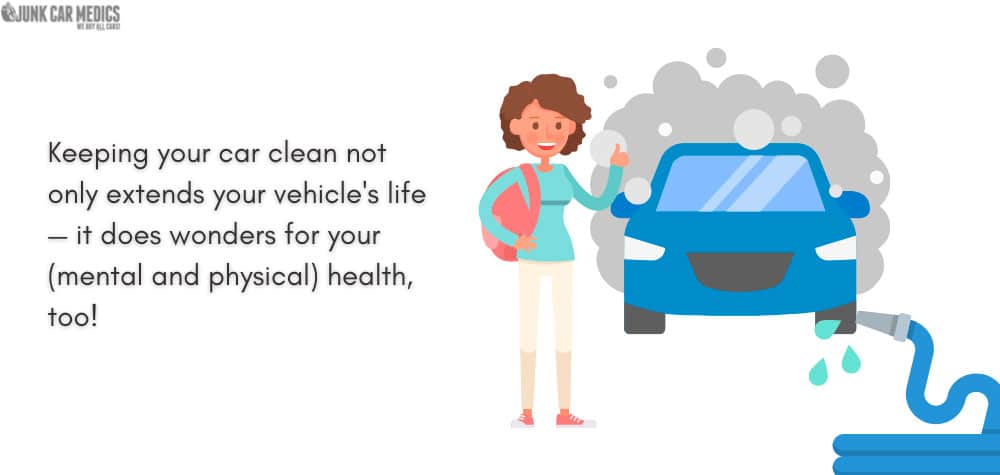 A clean car is good for your health.