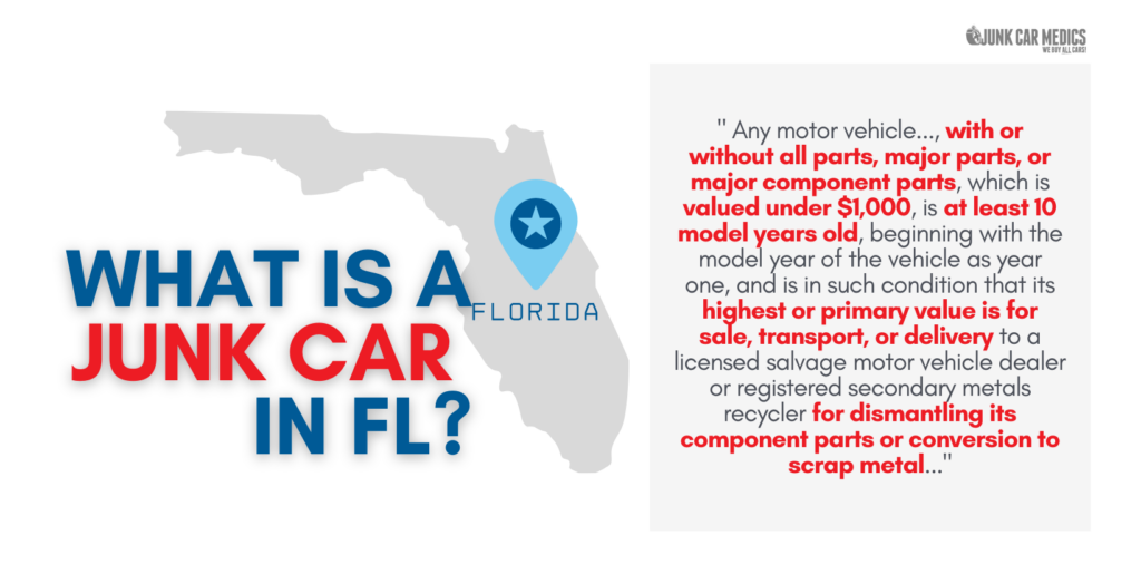 Florida Junk Car Definition