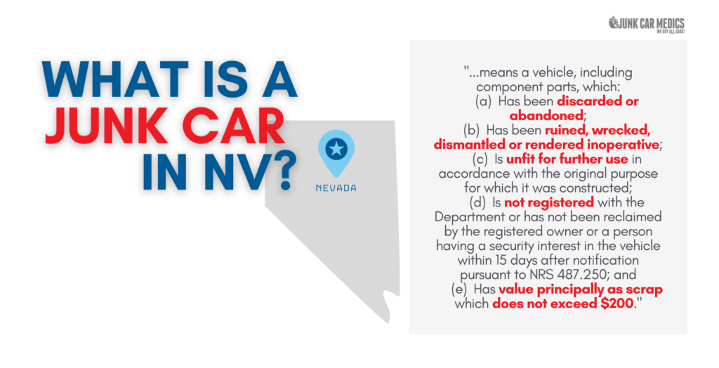 Nevada Junk Car Definition