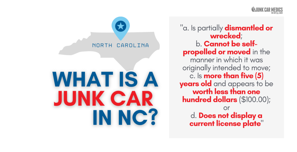 North Carolina Junk Car Definition