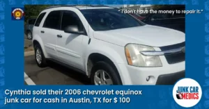 Cynthia Junked Her Car in El Paso