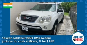 Yosuan Sold His Junk Car for Cash in Miami