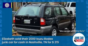 Elizabeth Sold Junk Car for Cash in Nashville