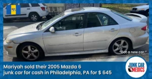Mariyah Received Cash for Cars in Philadelphia
