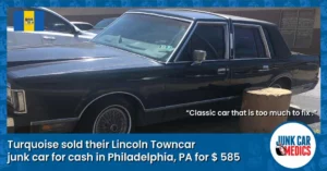 Turquoise Got Cash for Cars in Philadelphia