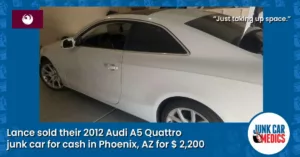 Lance Got Cash for Junk Car in Phoenix