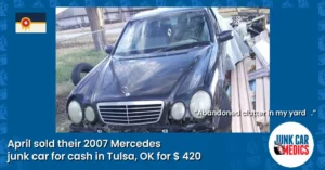 April Sold Junk Car for Cash in Tulsa