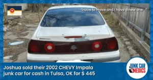 Joshua Junked His Car in Tulsa